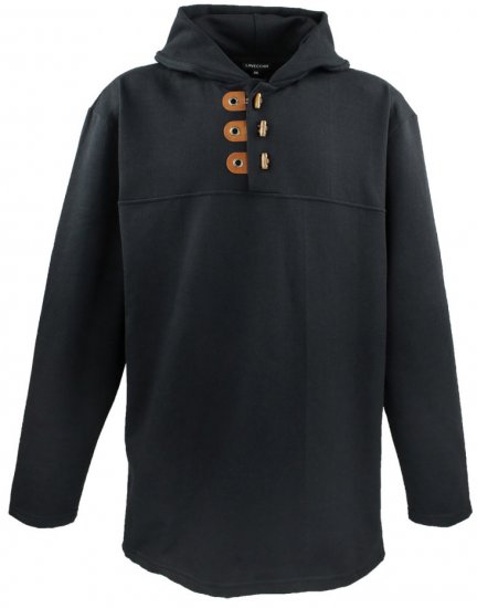 Lavecchia 605 Pullover Hoodie Black - Puloverji & jopice - Moški Puloverji & Jopice za Močnejše Postave