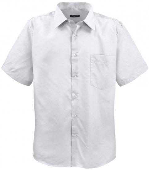 Lavecchia Classic Short Sleeve Shirt White - Srajce - Moške srajce za Močnejše Postave