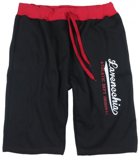 Lavecchia 2017 Sweatshorts Black/Red - Trenirke & kratke trenirke - Moške Trenirke za Močnejše Postave