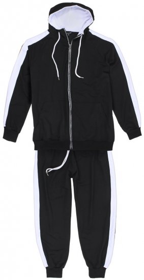 Lavecchia 611 Tracksuit Black - Trenirke kompleti - Moške Trenirke kompleti za močnejše postave