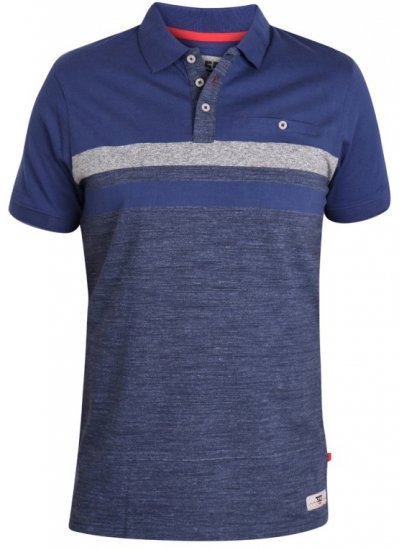 D555 Lawson Polo Navy - Polo majice - Moške Polo Majice za Močnejše Postave