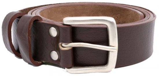 D555 Liam Hand Crafted Real Leather Belt, 3,7cm - Pasovi - Moški Pasovi Večje Velikosti