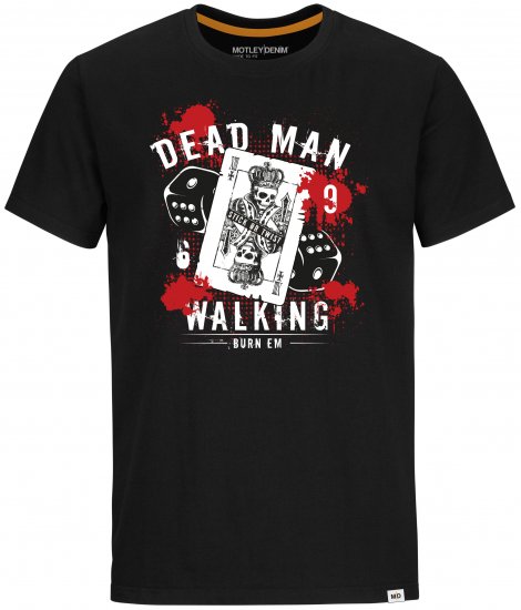 Motley Denim T-shirt Liberty Black - Kratke Majice - Moške kratke majice za močnejše postave