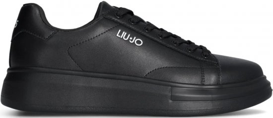 Liu Jo Big 01 Leather Sneakers Black/Black - Moški čevlji 40-52 - 