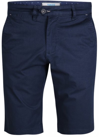 D555 Lopez Stretch Shorts Navy - Kratke hlače - Moške Kratke Hlače za Močnejše Postave