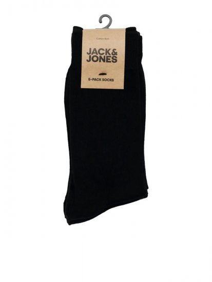 Jack & Jones Basic Bambusove nogavice Črna 3-pack - Spodnje perilo & kopalne hlače - Moško Spodnje Perilo za močnejše postave