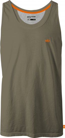 Motley Denim Madrid Tank top Dark Khaki - Kratke Majice - Moške kratke majice za močnejše postave