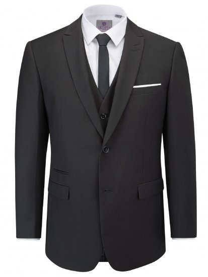 Skopes Madrid Suit jacket Black - Obleke - Velike številke oblek za moške