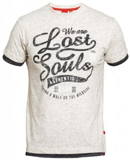 D555 Maiden T-shirt Off White - Kratke Majice - Moške kratke majice za močnejše postave