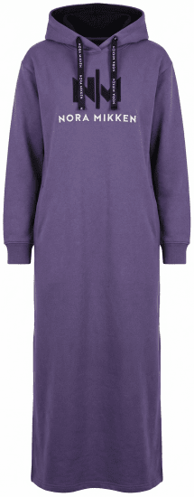 Nora Mikken MARI Maxi Hoodie Dress Purple - Puloverji & jopice - 