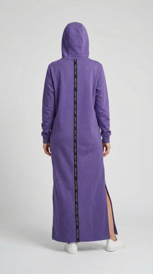 Nora Mikken MARI Maxi Hoodie Dress Purple - Puloverji & jopice - 