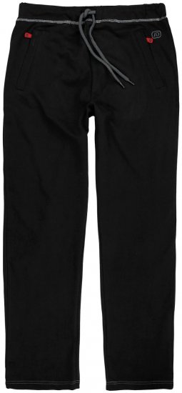 Adamo Markus Sweatpants with draw-cord Black - Trenirke & kratke trenirke - Moške Trenirke za Močnejše Postave