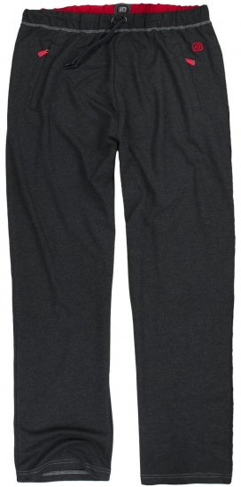 Adamo Markus Sweatpants with draw-cord Charcoal - Trenirke & kratke trenirke - Moške Trenirke za Močnejše Postave