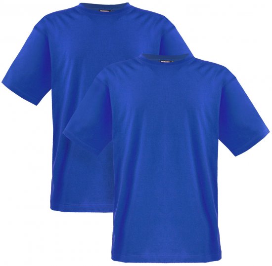Adamo Marlon Comfort fit 2-pack T-shirt Royal Blue - Kratke Majice - Moške kratke majice za močnejše postave