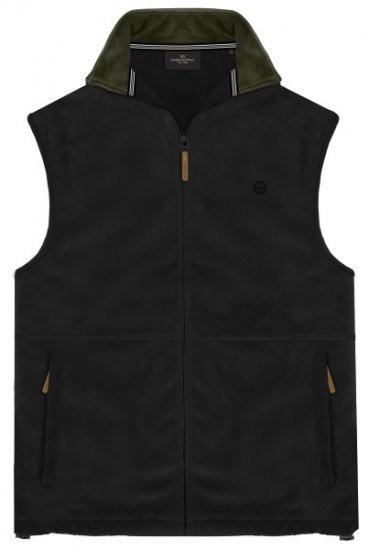 Double Outfitters MFT-7089 Sleeveless Fleece Vest Black - Jakne - Moške bunde za Močnejše Postave