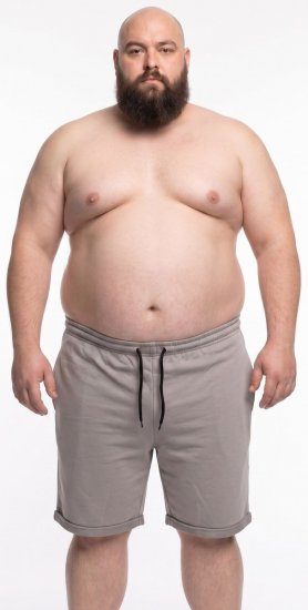20 Nodi Bora Športne kratke hlače Siva - Trenirke & kratke trenirke - Moške Trenirke za Močnejše Postave