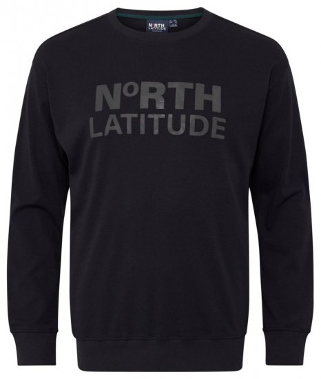 North Latitude 53123 Pulover z logotipom Črna - Puloverji & jopice - Moški Puloverji & Jopice za Močnejše Postave