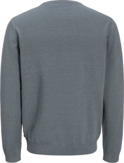Jack & Jones BASIC Knitted Sweater Grey - Puloverji & jopice - Moški Puloverji & Jopice za Močnejše Postave