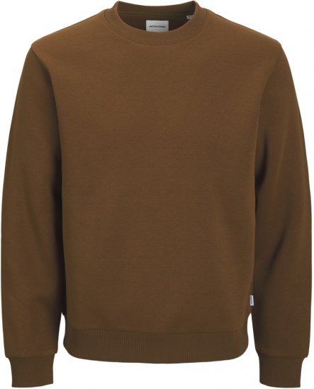 Jack & Jones Bradley Sweatshirt Brown - Puloverji & jopice - Moški Puloverji & Jopice za Močnejše Postave