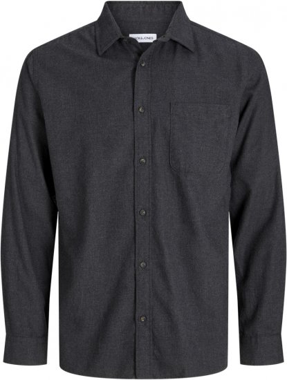 Jack & Jones Classic Long Sleeve Shirt Grey - Srajce - Moške srajce za Močnejše Postave