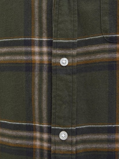 Jack & Jones Classic Flannel Long Sleeve Shirt Green - Srajce - Moške srajce za Močnejše Postave