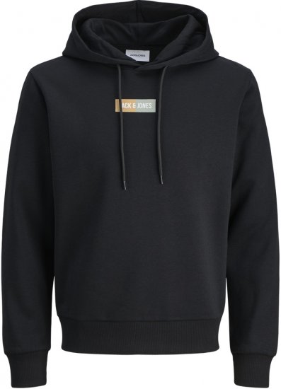Jack & Jones Pan Hoodie Black - Puloverji & jopice - Moški Puloverji & Jopice za Močnejše Postave