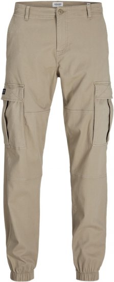 Jack & Jones Jonnie Cuffed Cargo Pants Beige - Kavbojke & hlače - Moške Kavbojke in Hlače za Močnejše Postave