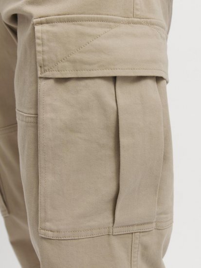 Jack & Jones Jonnie Cuffed Cargo Pants Beige - Kavbojke & hlače - Moške Kavbojke in Hlače za Močnejše Postave