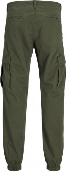 Jack & Jones Jonnie Cuffed Cargo Pants Green - Kavbojke & hlače - Moške Kavbojke in Hlače za Močnejše Postave