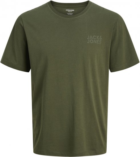 Jack & Jones CORP Logo T-Shirt Green - Kratke Majice - Moške kratke majice za močnejše postave