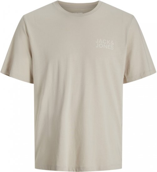 Jack & Jones CORP Logo T-shirt Grey - Kratke Majice - Moške kratke majice za močnejše postave