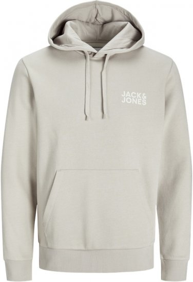 Jack & Jones ECORP Hoodie Grey - Puloverji & jopice - Moški Puloverji & Jopice za Močnejše Postave