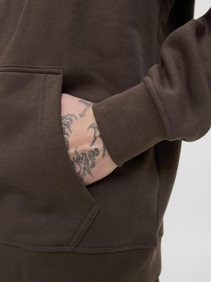 Jack & Jones Soho Hoodie Brown - Puloverji & jopice - Moški Puloverji & Jopice za Močnejše Postave