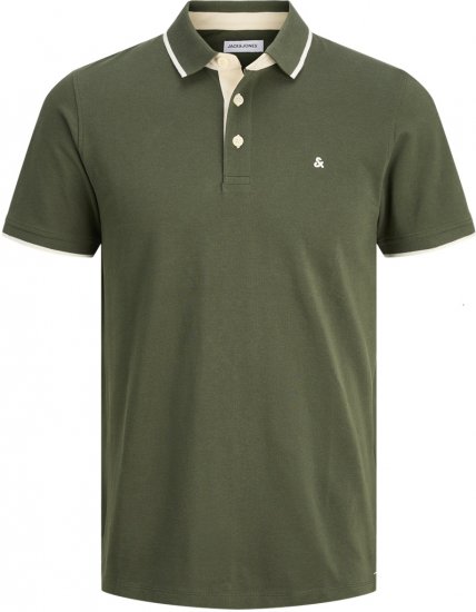 Jack & Jones Paulos Polo Short Sleeve Green - Polo majice - Moške Polo Majice za Močnejše Postave