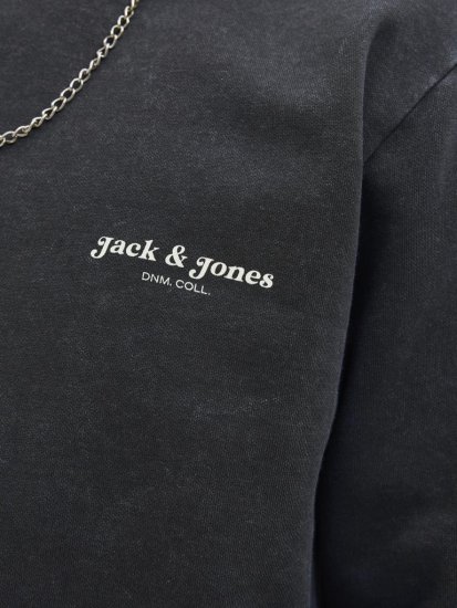 Jack & Jones Dover Sweatshirt Black - Puloverji & jopice - Moški Puloverji & Jopice za Močnejše Postave