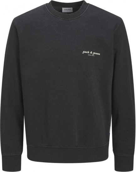 Jack & Jones Dover Sweatshirt Black - Puloverji & jopice - Moški Puloverji & Jopice za Močnejše Postave