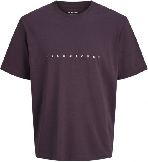 Jack & Jones STAR T-Shirt Purple - Kratke Majice - Moške kratke majice za močnejše postave