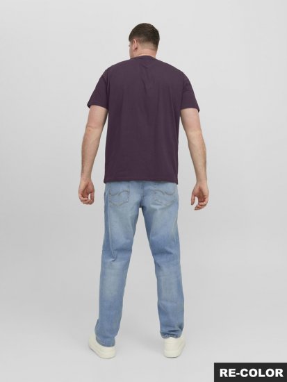 Jack & Jones STAR T-Shirt Purple - Kratke Majice - Moške kratke majice za močnejše postave