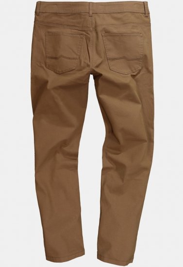 JP1880 Twill Trousers Belly Fit 5-Pocket Brown - Kavbojke & hlače - Moške Kavbojke in Hlače za Močnejše Postave
