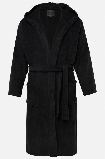 JP1880 Bathrobe Terry Black - Spodnje perilo & kopalne hlače - Moško Spodnje Perilo za močnejše postave