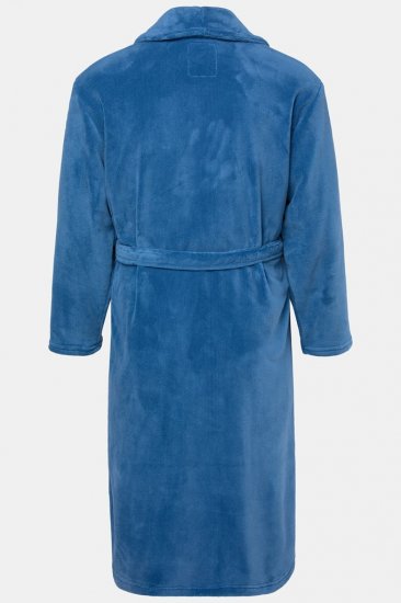 JP1880 Bathrobe with Spacious Pockets Denim Blue - Spodnje perilo & kopalne hlače - Moško Spodnje Perilo za močnejše postave