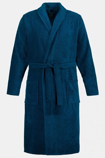 JP1880 Bathrobe Terry Navy - Kopalni plašči/brisače - Moške Kopalni plašči za močnejše postave