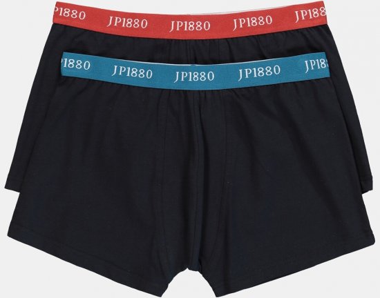 JP1880 FLEXNAMIC OEKO-TEX Boxer Shorts 2-Pack Black - Spodnje perilo & kopalne hlače - Moško Spodnje Perilo za močnejše postave