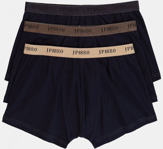 JP1880 FLEXNAMIC OEKO-TEX Boxer Shorts 3-Pack Dark Navy - Spodnje perilo & kopalne hlače - Moško Spodnje Perilo za močnejše postave