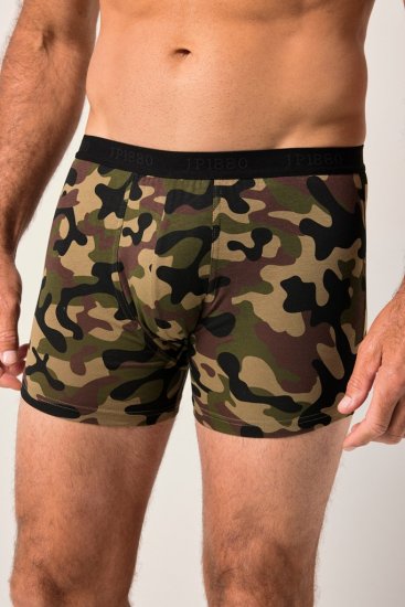 JP1880 FLEXNAMIC OEKO-TEX Boxer Shorts 2-Pack Green - Spodnje perilo & kopalne hlače - Moško Spodnje Perilo za močnejše postave