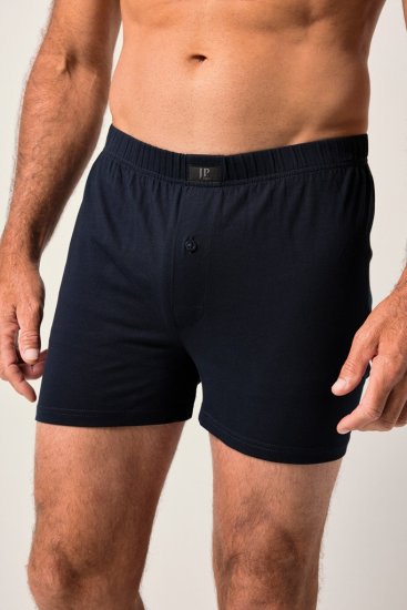 JP1880 OEKO-TEX Boxer Shorts Jersey 2-Pack Navy - Spodnje perilo & kopalne hlače - Moško Spodnje Perilo za močnejše postave