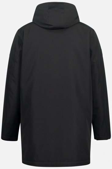 JP1880 Warm Parka with Wind Cuffs Black - Jakne - Moške bunde za Močnejše Postave