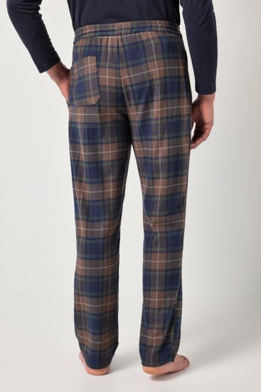 JP1880 Pyjama Trousers Flannel Check Brown - Spodnje perilo & kopalne hlače - Moško Spodnje Perilo za močnejše postave
