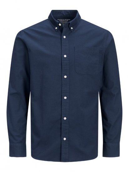 Jack & Jones Brook Oxford Shirt Long Sleeve Navy - Srajce - Moške srajce za Močnejše Postave