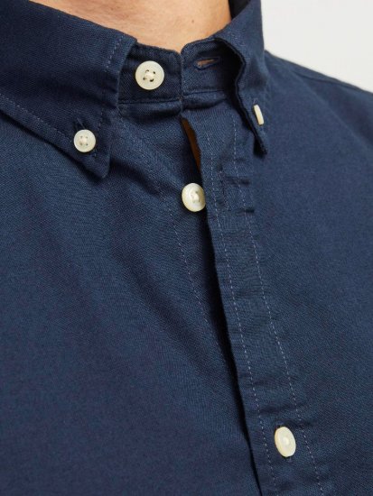 Jack & Jones Brook Oxford Shirt Long Sleeve Navy - Srajce - Moške srajce za Močnejše Postave